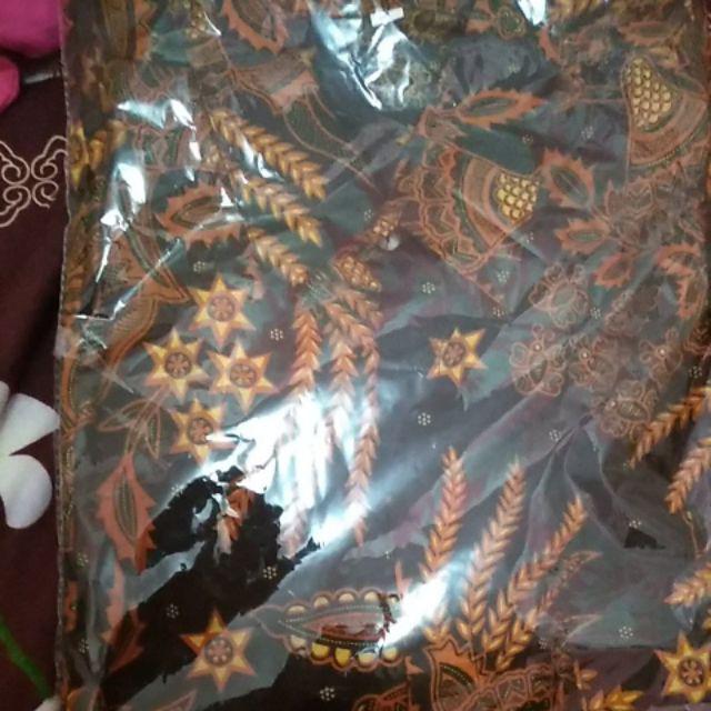 Bswart Batik Hrb026 Kenongo Hem Pendek Padi Pekalongan M L Xl Batik Pria Murah Modern Grosir