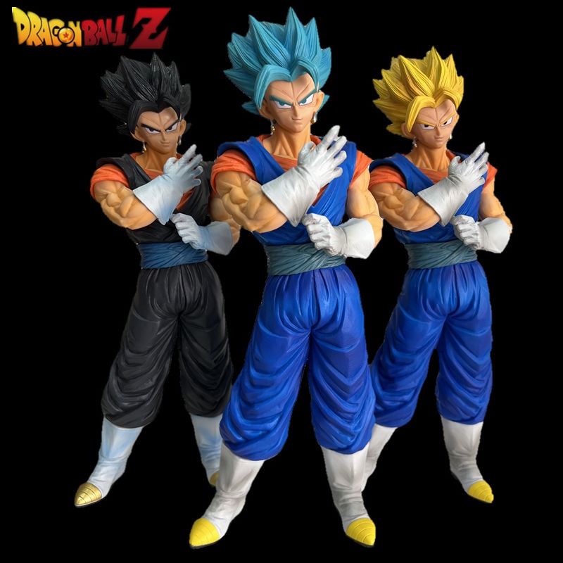 Mainan Action Figure Dragon Ball Z Goku Super Saiyan Blue Vegeta IV Fit God Gogeta Ukuran 33cm Untuk Dekorasi Rumah