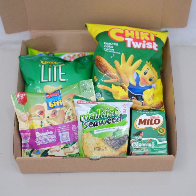 hampers / snack box kekinian / hamper idul fitri / hampers lebaran anak