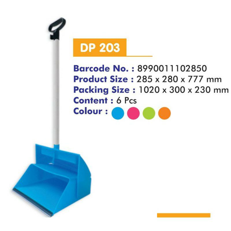 Maspion Serok DP 203 Dengan Tutup Dan Dapat Di Lipat Bahan Plastik Tebal Dengan Pengait Sapu