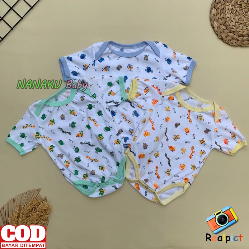 Ana Baby - Kwalitas Premium 3 PCS Jumper Bayi Baru Lahir Jumsuit Bayi SNI