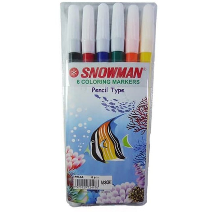 

Spidol Warna Snowman 6 Colours PW-6A