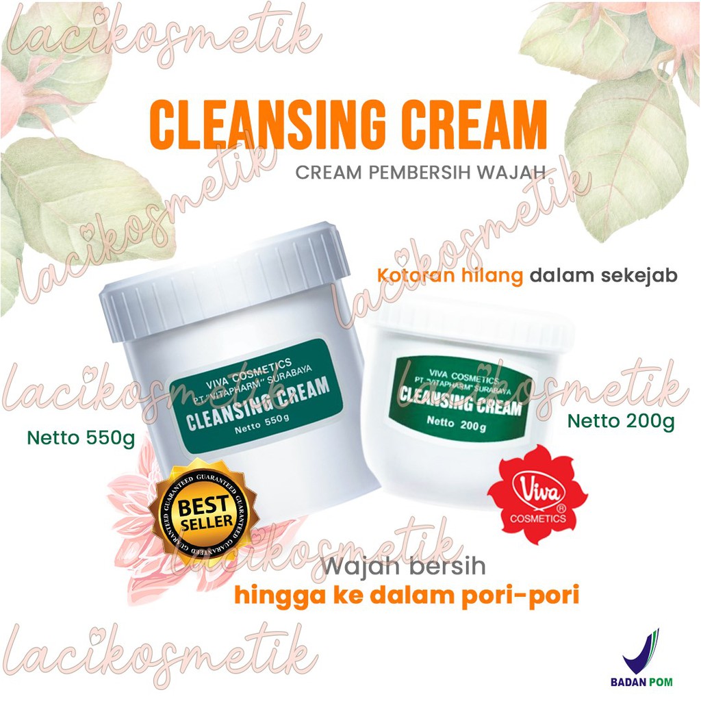 ✨LACIKOSME✨ VIVA CLEANSING CREAM 550 - 200 GR | BPOM ORIGINAL