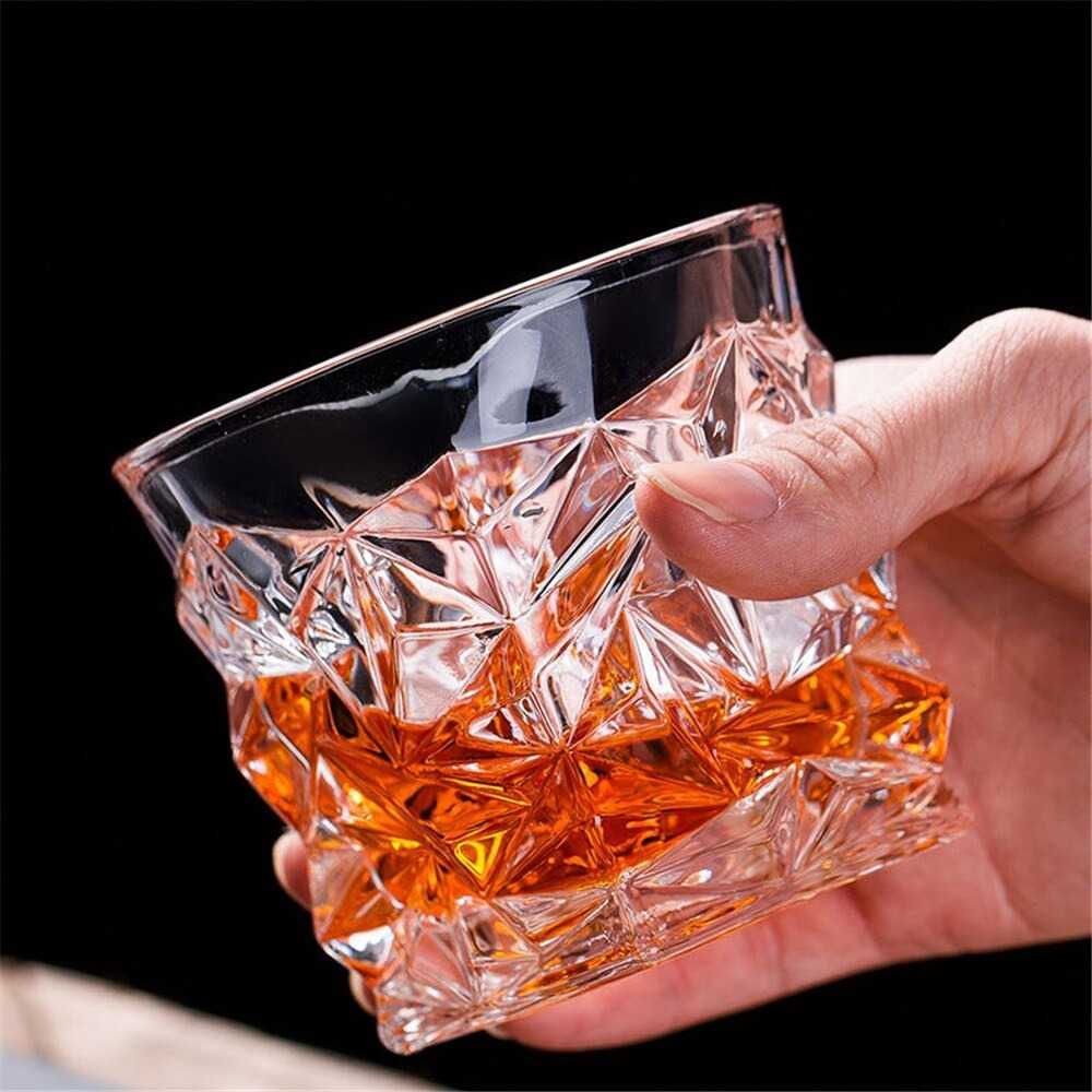 TD-DA Mr.Burning Gelas Cangkir Whiskey Wine Crystal Glass Cup 280ml- NRB40