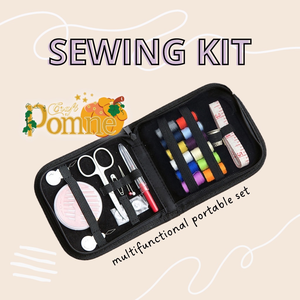 SEWING KIT PORTABLE MULTIFUNCTIONAL Sewing Unit / Alat Jahit Set / Peralatan Jahit LENGKAP