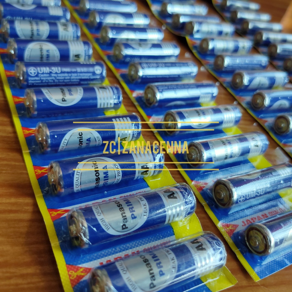 Ori Panasonic AA Biru 1.5V / Battery AA / Baterai AA Jam dinding GROSIR