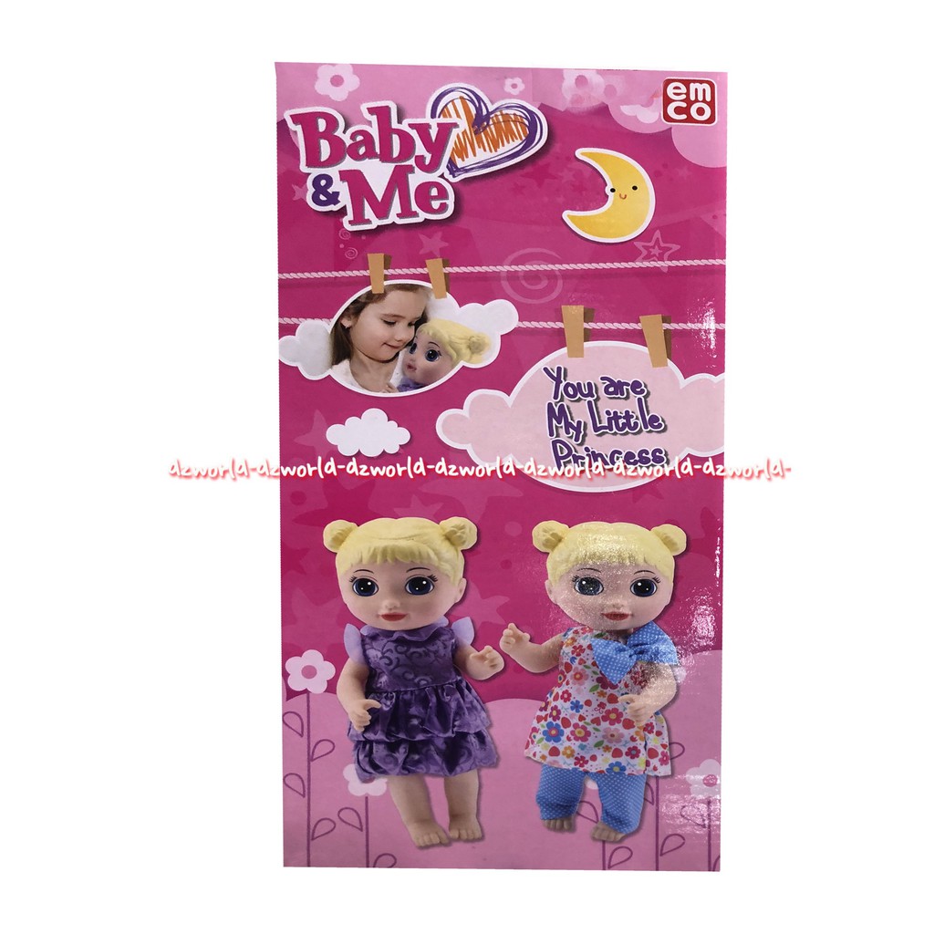 Emily Baby &amp; Me Mainan Boneka Emco Rambut Kuning Blonde Pirang