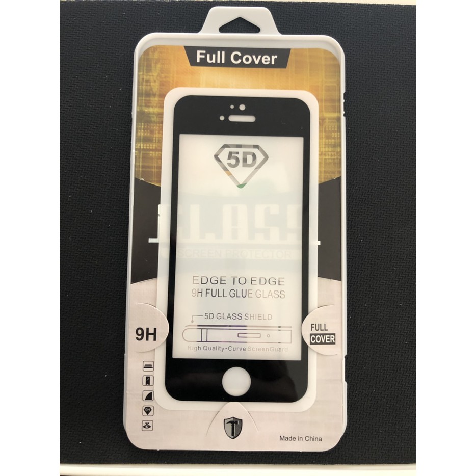 TEMPERED GLASS FULL GLUE 5D FLAT CURVE IPHONE 5S/6S/6 PLUS/7 PLUS/8 PLUS/XS/XR/11 PRO MAX FULL COVER