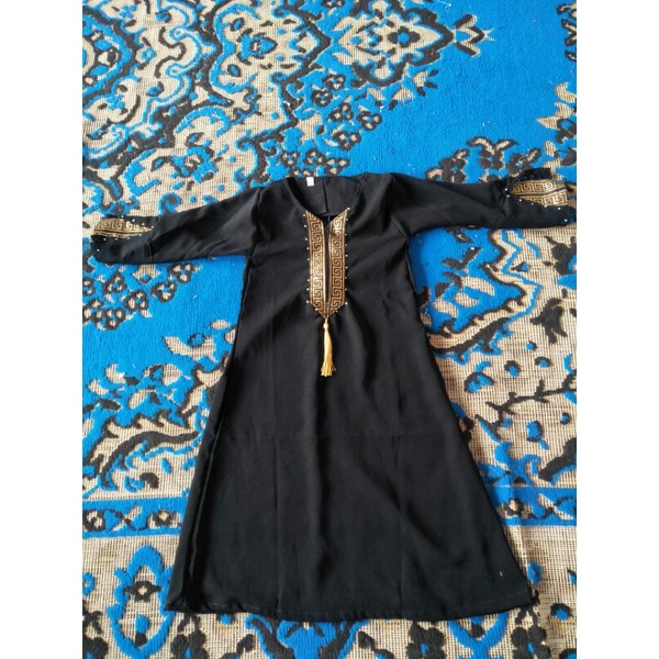 GAMIS WANITA MUSLIMAH ABAYA JUBAH HITAM SAUDI TURKI DUBAI IBU ANAK GAMIS COUPLE