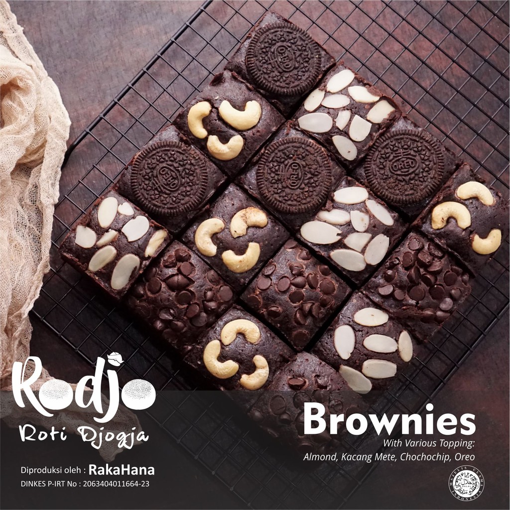 

BROWNIES PANGGANG ANEKA TOPPING PREMIUM MURAH DAN BERKUALITAS-KUE BROWNIES MAKANAN SEHAT KEKINIAN BY RAKAHANA JOGJA