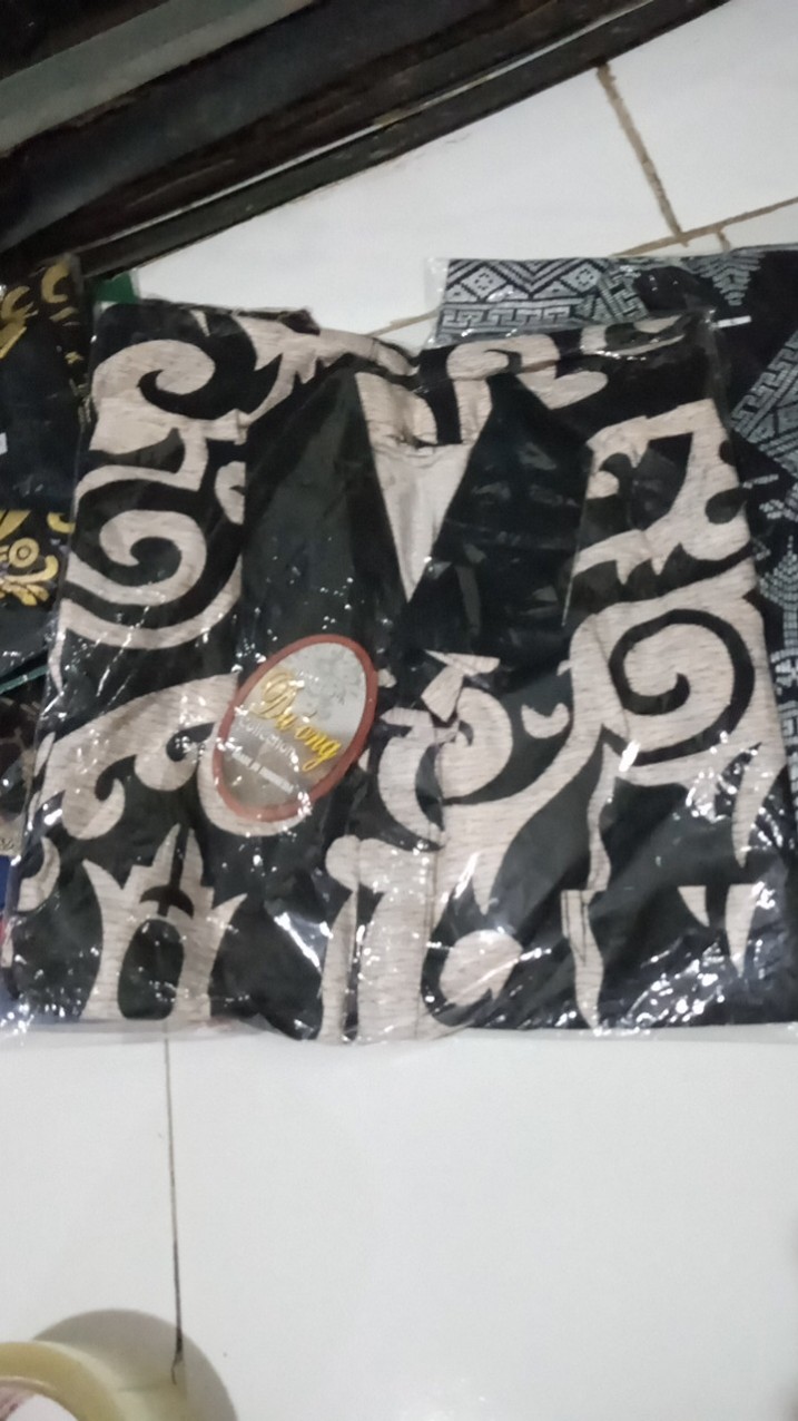 Temukan Bswart Batik Hrb026 Kenongo Hem Pendek Padi Pekalongan M L Xl