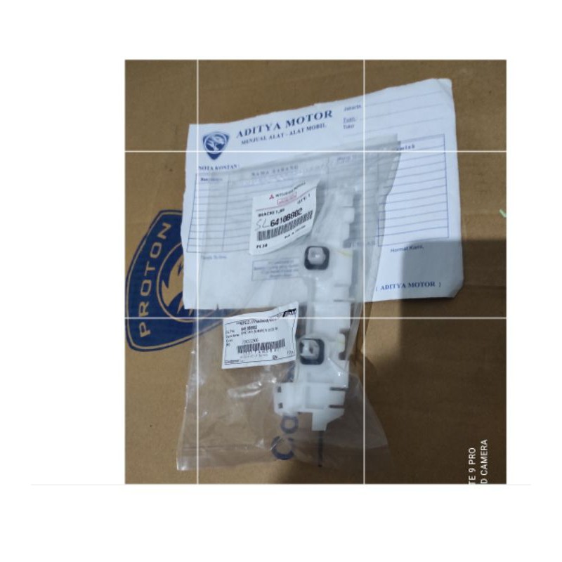 breket bumper/ bemper belakang kanan mirage 2012 up ORIGINAL RESMI MITSUBISHI 100%