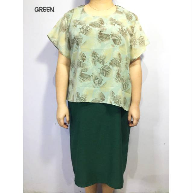 Dress sifon mix jumbo big size XXL