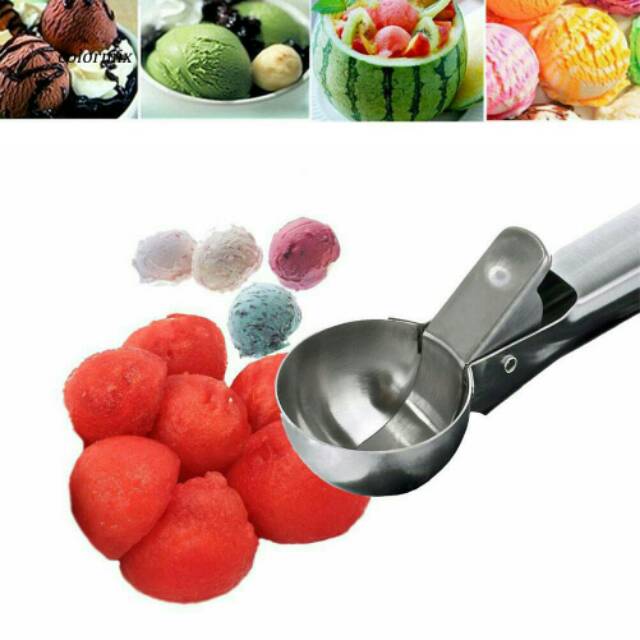 Scoop ice cream anti freeze centong eskrim gula kopi syrup spuit silmat cetakan rolling fondant edible dol luster pen spuitwilton