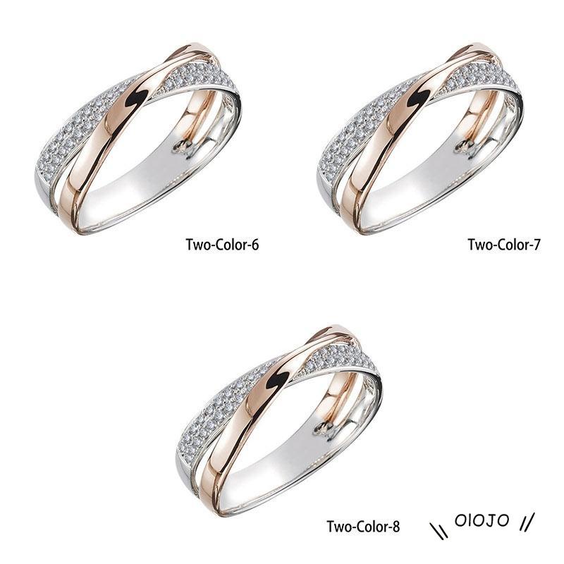 【COD】Cincin Bentuk X Aksen Berlian Untuk Wanita