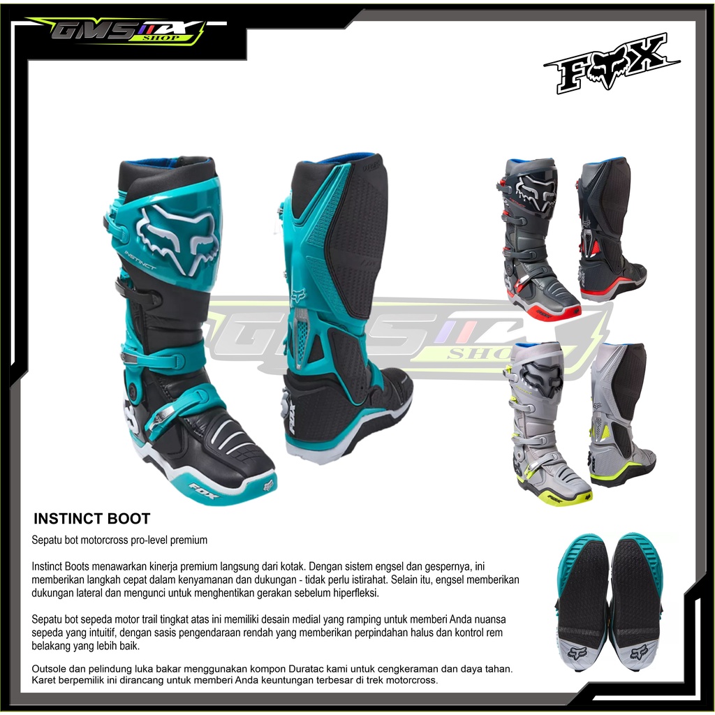 SEPATU FOX INSTINCT BOOT, SEPATU TRAIL FOX, SEPATU CROSS TRAIL