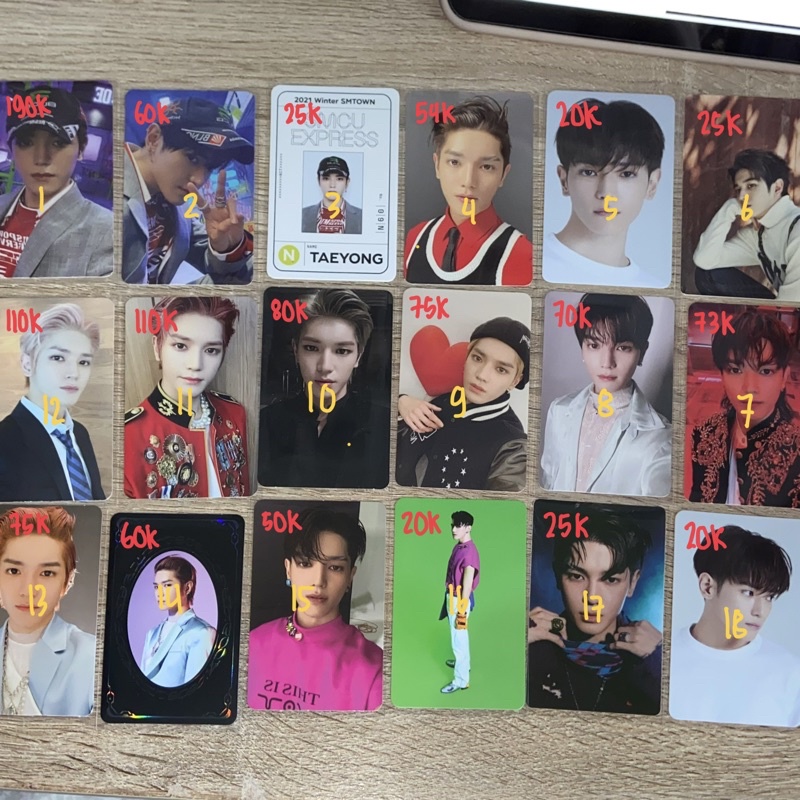 SALE Official NCT photocard Taeyong | smtown smcu m irregular neozone a b c ver classic favorite tra