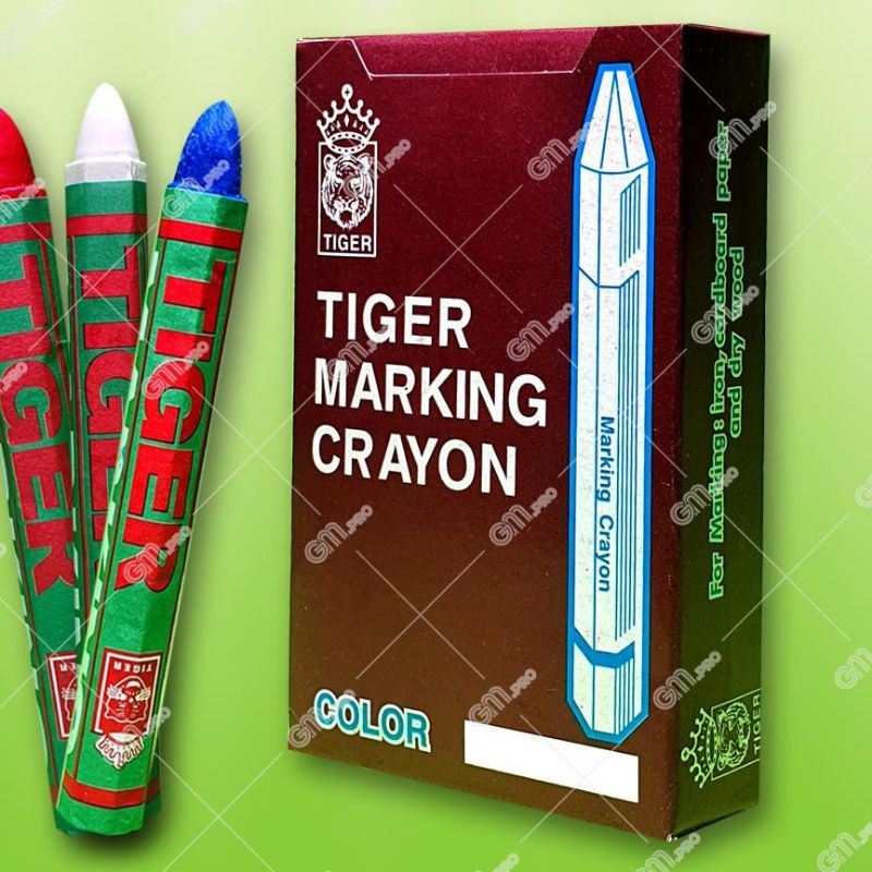 

Crayon Marking Tiger / Crayon Kayu / Crayon Besi Per Pack 1 Lusin (12 Pcs)