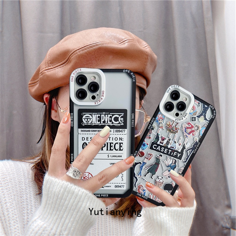 Soft Case TPU Motif Kartun One Piece Untuk Iphone 11 12 6 6s 7 8 Plus X Xr Xs Max 13 Pro Max Se 2020