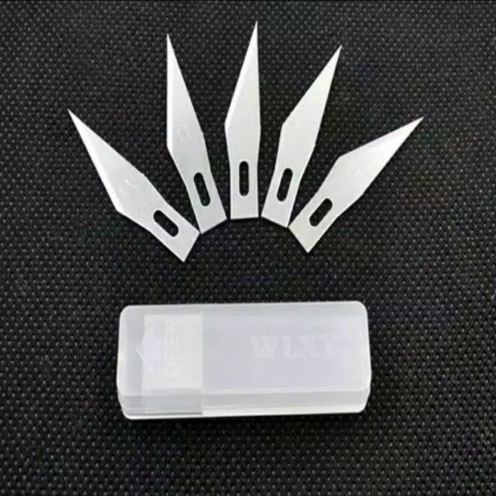 

kertas-pemotong- 1 set art knife / hobby art knife pen cutter + refill 5 blades -pemotong-kertas.