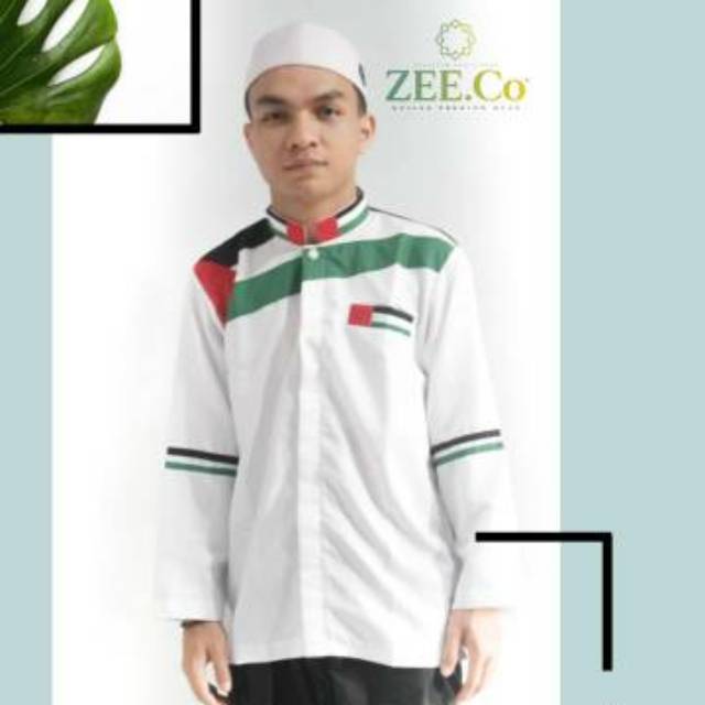 Baju koko palestina kancing