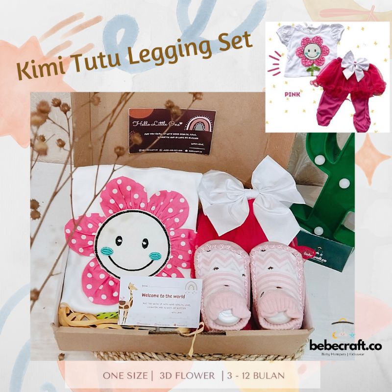 bebecraft - CANDY Baby Gift Set Hampers Baby Semarang Set Bayi Newborn Kado Lahiran Semarang Baju Bayi Premium-Kimi Pink