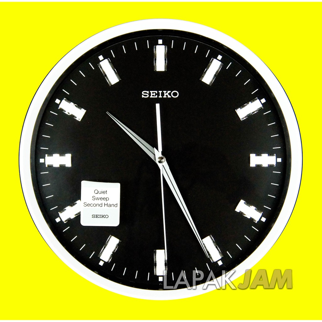 Jam Dinding Seiko Polos Besar Wall Clock Sweep Movement Bagus SEIKO QXA532-W