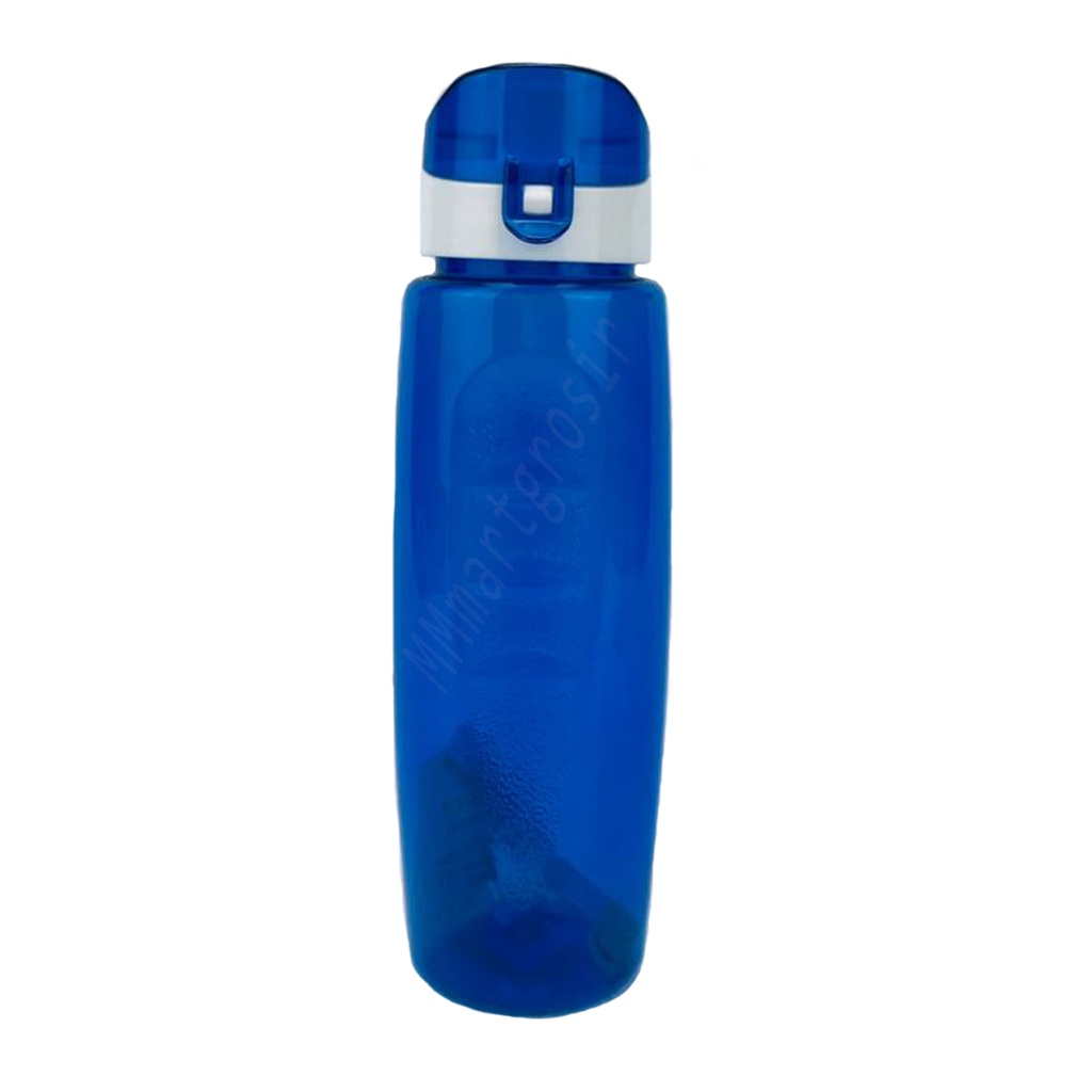 Botol minum / botol plastik / Botol minum + saringan / Warna biru / 600ml