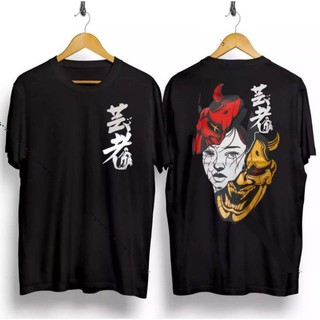 BAJU KAOS PRIA/KAOS SAMURAI JEPANG PUTIH KAOS DISTRO PRIA KEKINIAN KAOS