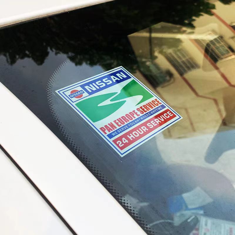 Sticker Dekorasi Kaca Depan Mobil Nissan Vanette teana almera sylphy grand livina x trail kicks