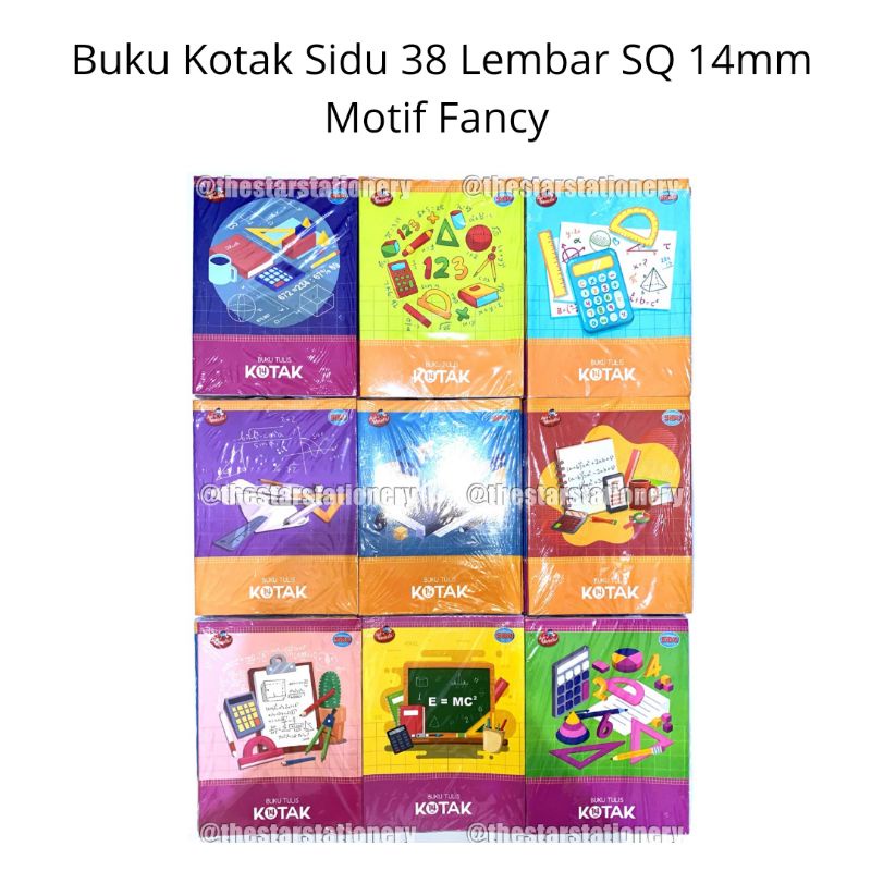 

Buku Kotak Sidu 38 Lembar SQ 14mm ( 1 Pack isi 10 Pcs)