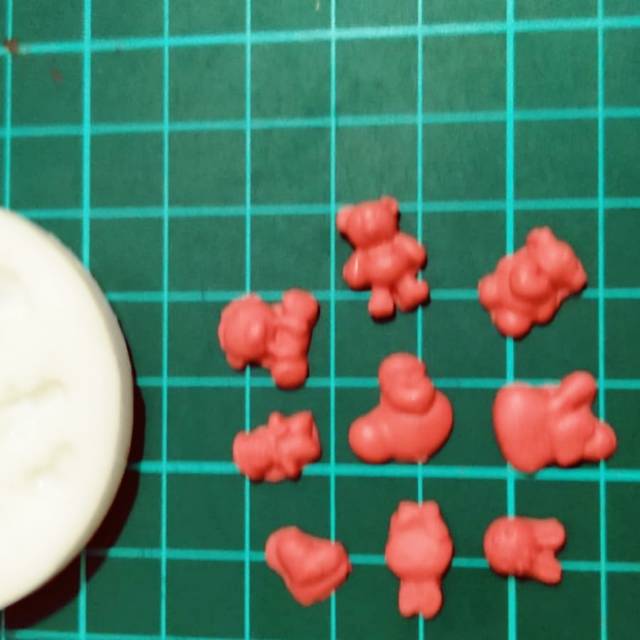 Cetakan silikon clay bear anjing laut kecil