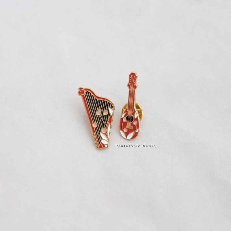Bros Kecil Alat Musik Lucu Ethnic Harp String Mini Push Pin Aksesoris Pernak Pernik Harpa
