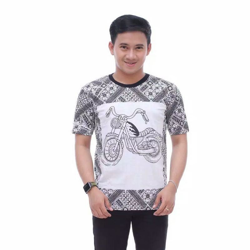 Best Seller Batik Pria Lengan Pendek / Kaos Wayang / Kaos Jogja / Kaos Batik / Kaos Full Print / Motif Banyak qprdXdHd561mYL