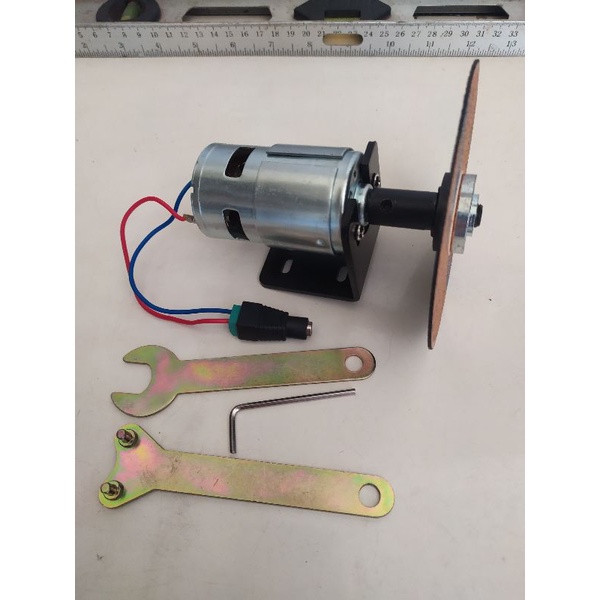 Gerinda Motor Dinamo 775 - 12 Volt DC Termasuk Mandrel - Mata Gerinda dan Bracket 775