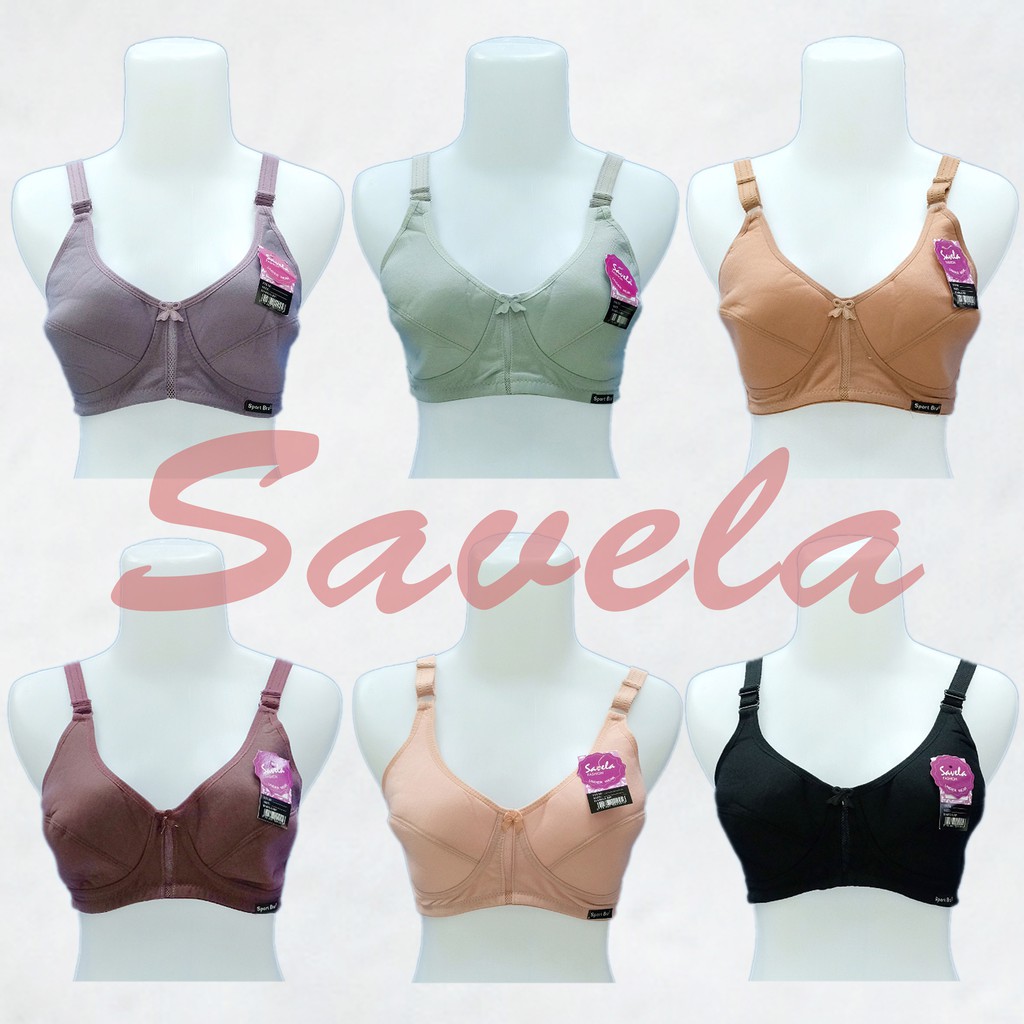 SAVELA | Sport Bra CUP Besar Kait 3 / Size Besar / NON BUSA, NON KAWAT / art SVL L03