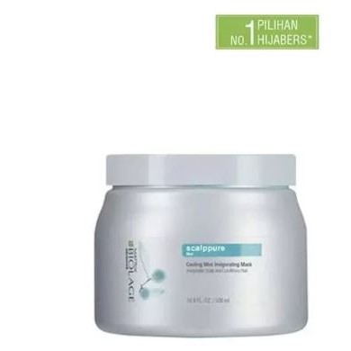 ☘️Yuri Kosmetik☘️ Matrix Biolage Scalppure Cooling Mint Masker Rambut 500g