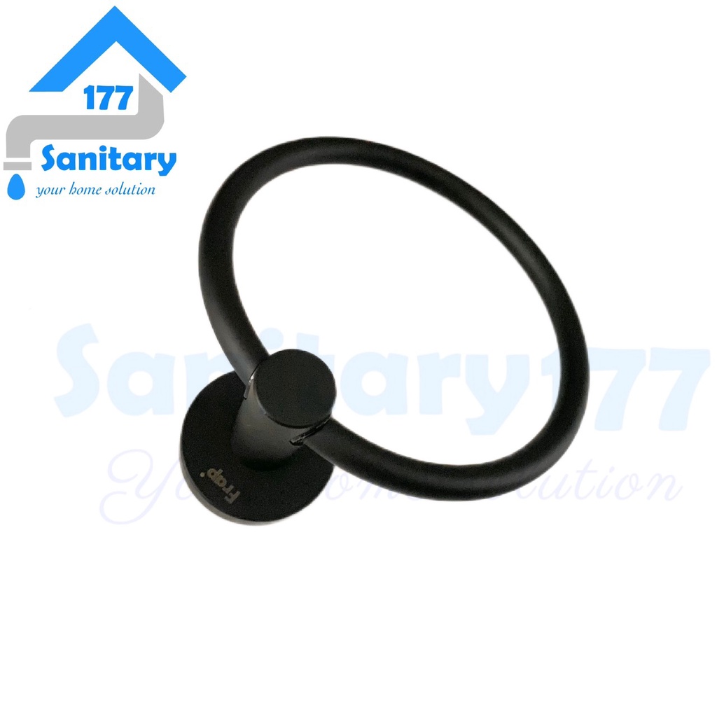 Towel ring stainless 304 HITAM minimalis 30204-gantungan lap handuk black matte stenlis sus304 hooks holder