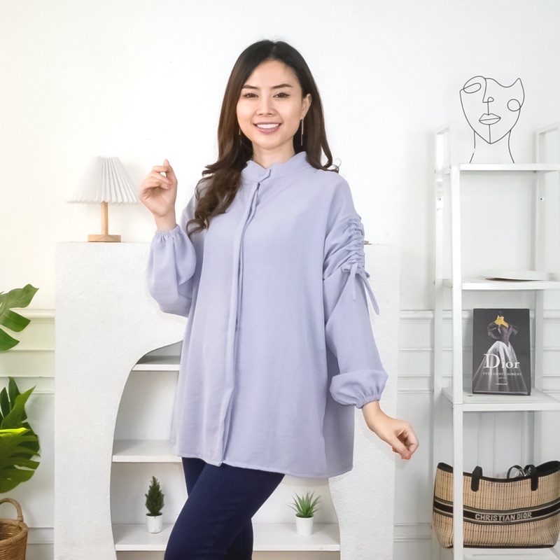 AFI - EC - ⭐️ PREMIUM AIRFLOW CRINCLE ⭐️ Gavi Lengan serut Crincle Blouse