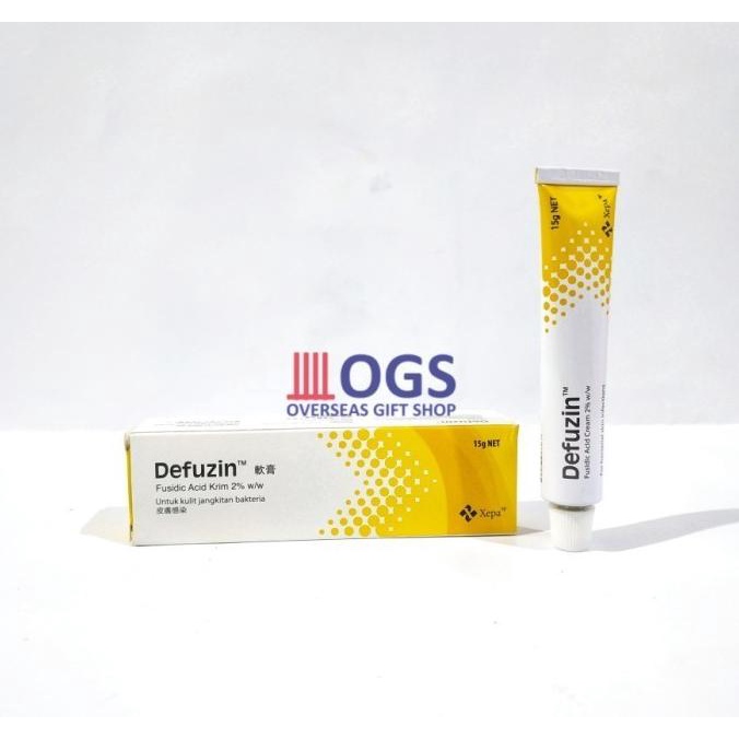 

Defuzin Cream 15 gr Fusidic Acid Salep Eksim Bakteri Dermatitis Atopik