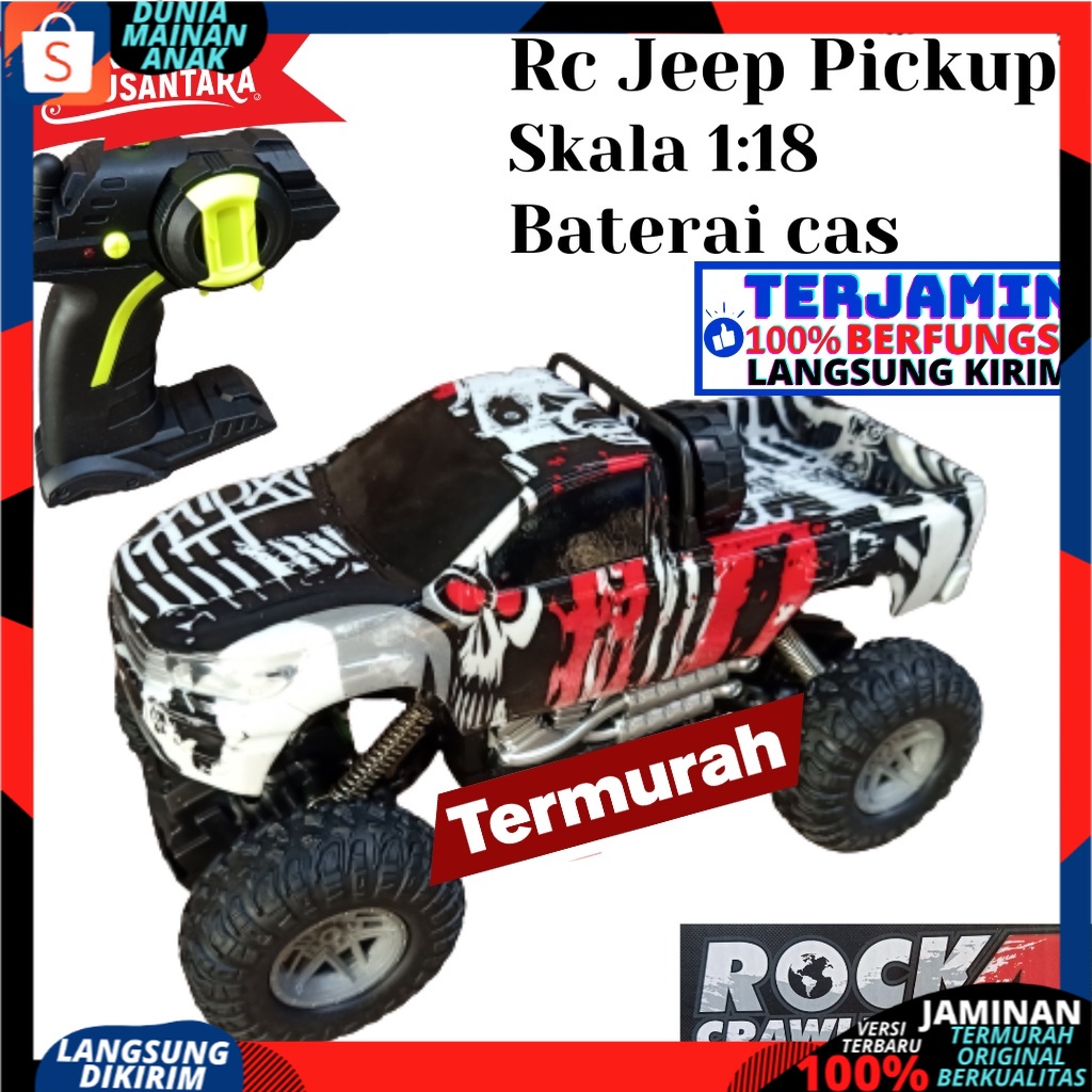 Mobil remote control Rc Drift Offroad Mobil remot jeep Rc Rock Clawler skala 1:20 TERMURAH