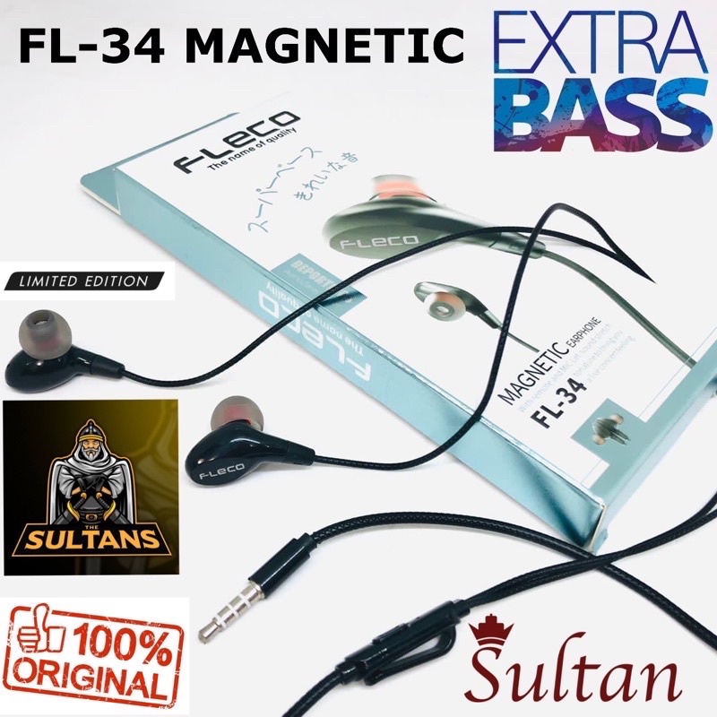 PROMO HANDSFREE FLECO FL38 MAGNETIC METALIC COLOUR