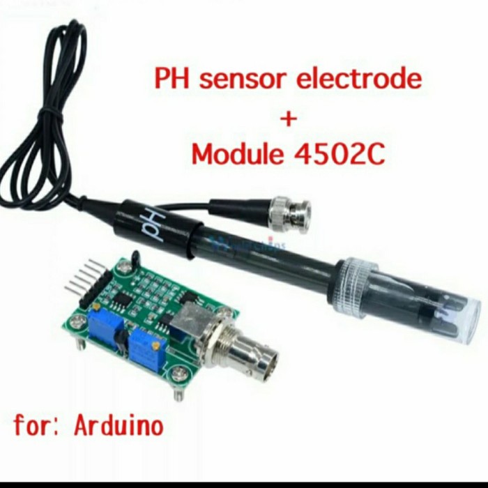 PH SENSOR + MODULE UNTUK ARDUINO PH-4502C