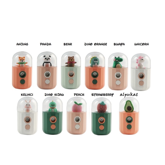 [READY] Nano spray mist mini portable karakter uap pelembab wajah - NS01 - 15ml