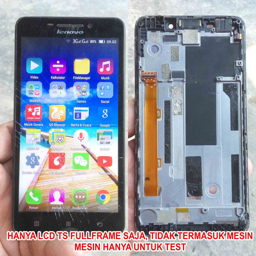 LCD TOUCHSCREEN HP Lenovo A5000 Minus TS PEcah Sentuh Normal LCD TS Lenovo A5000 LCD Lenovo A5000 To