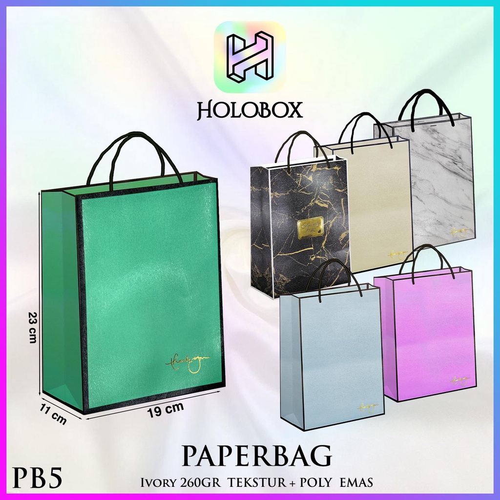 

Paper Bag Kado Aesthetic / Tas Souvenir Jumbo / Bungkus Kado / PB5