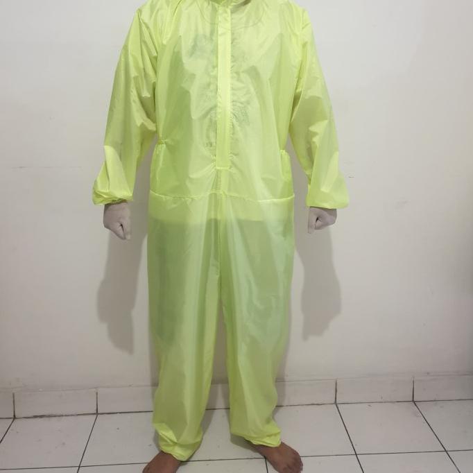 Termurah Baju Apd Hazmat Polyester Parasut Wp Ukuran Xl Kuning (Hanya Baju) - Kuning, Xl