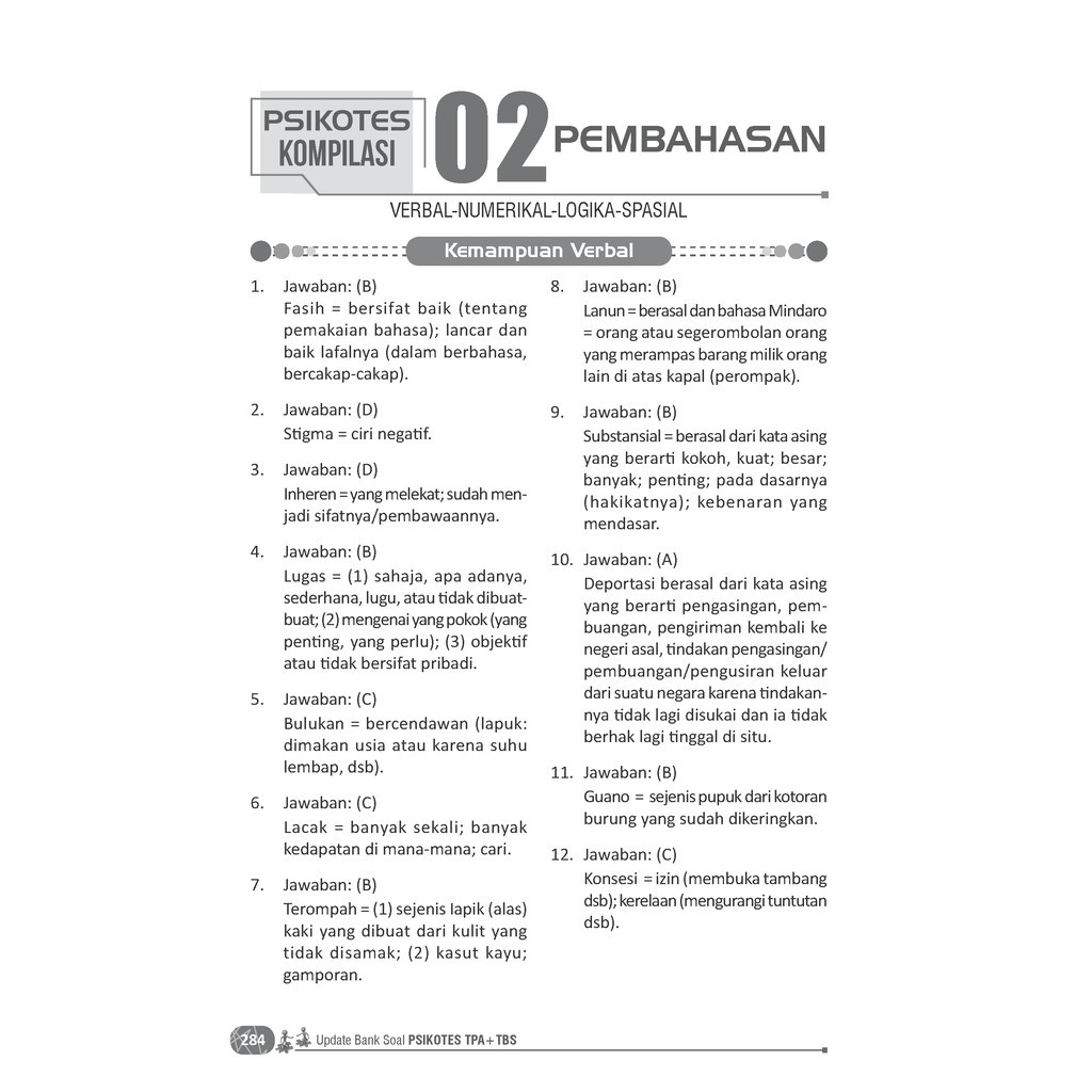 Buku Soal Tes Psikotes Update Bank Soal Psikotes Tpa Tbs Shopee Indonesia