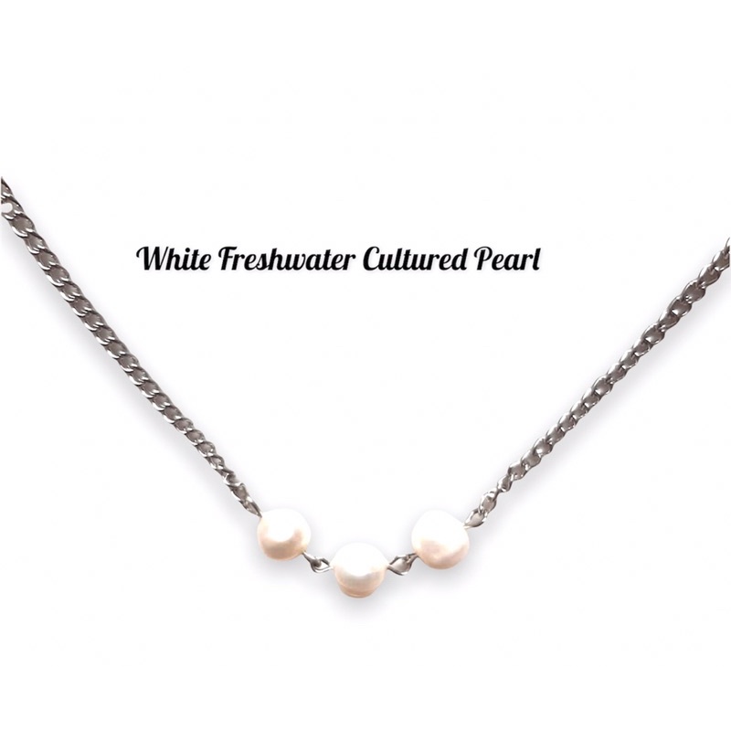 Kalung Rantai Mutiara Wanita Fashion Korea Chain Pearl Necklace