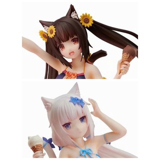 Action Figure Nekopara Vol.1 Soleil Opened Vanilla / Chocola Swimsuit Sexy Girl Figur